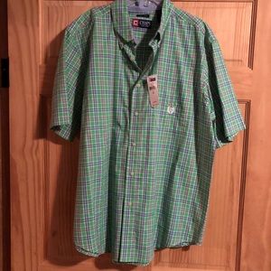 Chaps short sleeve button up